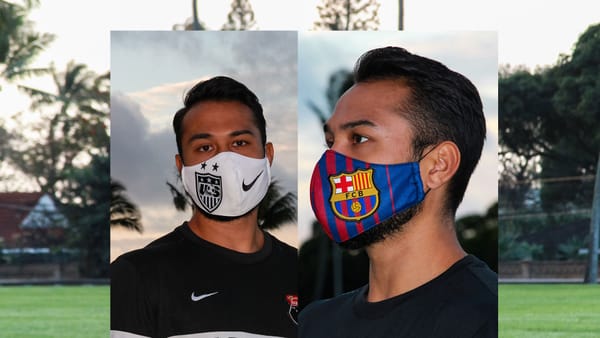PARADISE SOCCER CLUB CREATES 1 FOR 1 MASKS