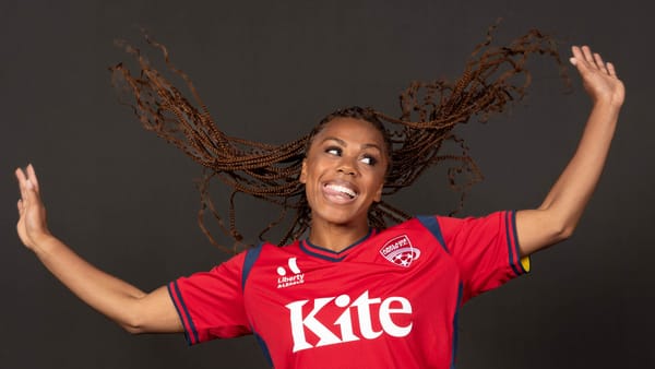 Mariah Lee in her Adelaide United kit